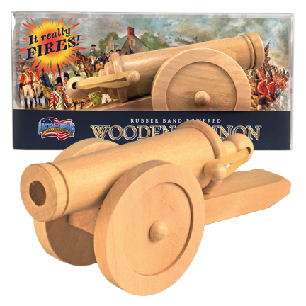 American Revolution Wood Cannon