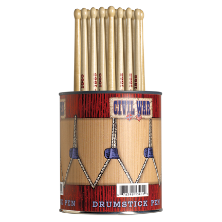 Civil War Drumstick Pen Display