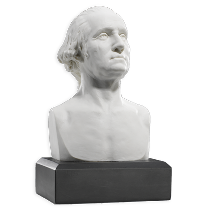 6 Inch George Washington Bust (White)