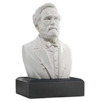 6 Inch Robert E. Lee Bust (White)