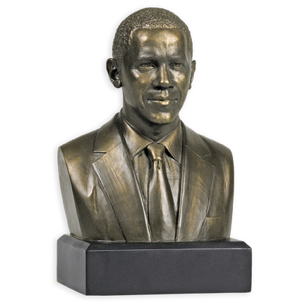 6 Inch Barack Obama Bust (Bronze)