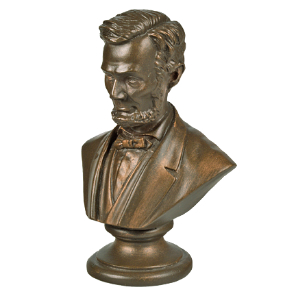 Mini Lincoln 3 inch Bronze Bust