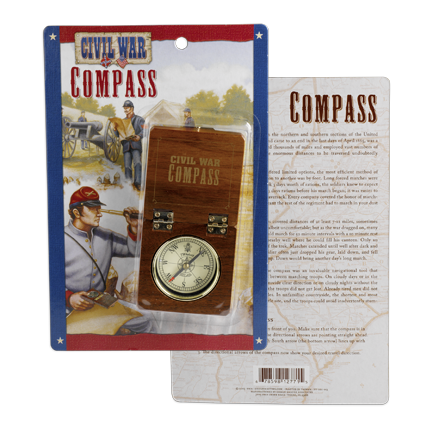 Civil War Wood Compass 
