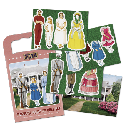 Confederate Family Magnetic Dress Up Doll Kit